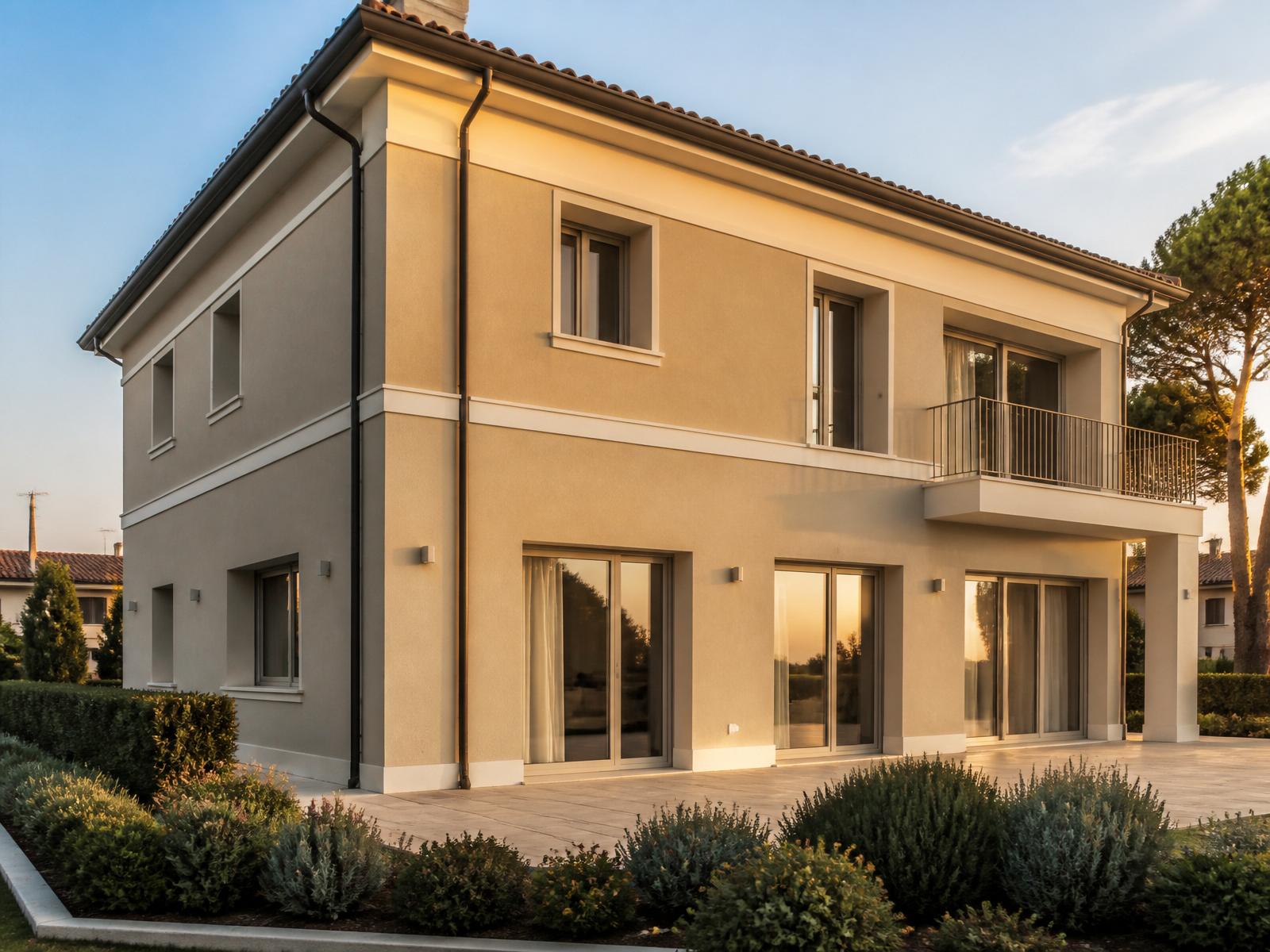Cantiere cappotto termico Cortexa su facciata