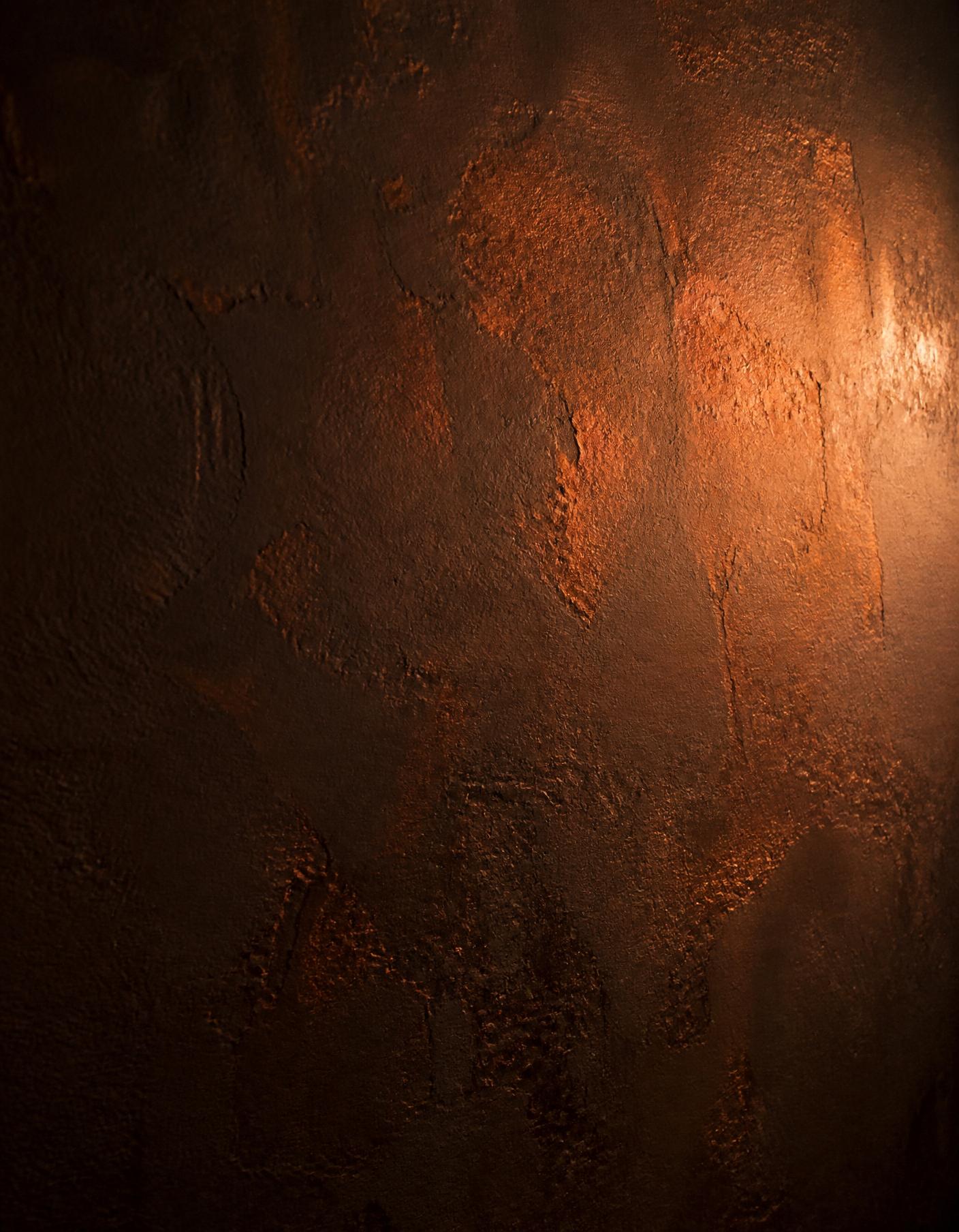 Dettaglio decorativo materico ossido